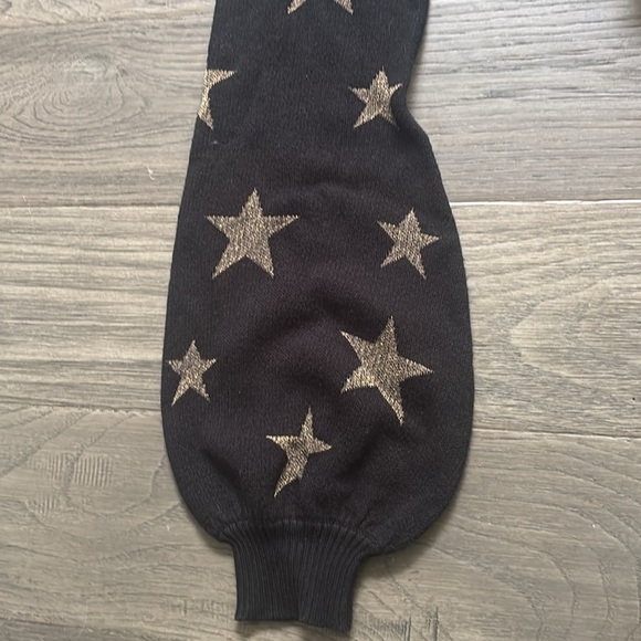 Chaser | Gold Star Blouson Sleeve Crew Neck Pullover Sweater Size XS - Picture 12 of 14